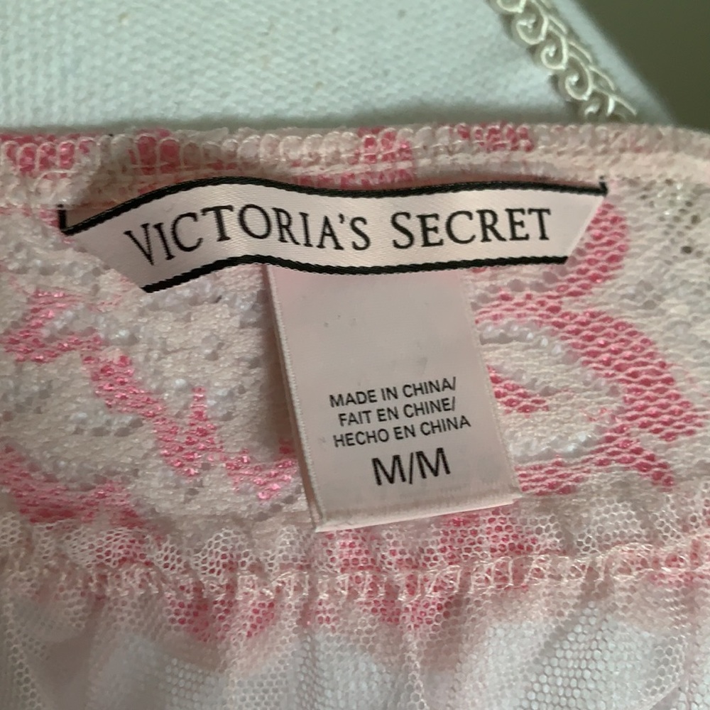 VICTORIA’S SECRET Sexy Pink Lace Halter Babydoll - Picture 6 of 8
